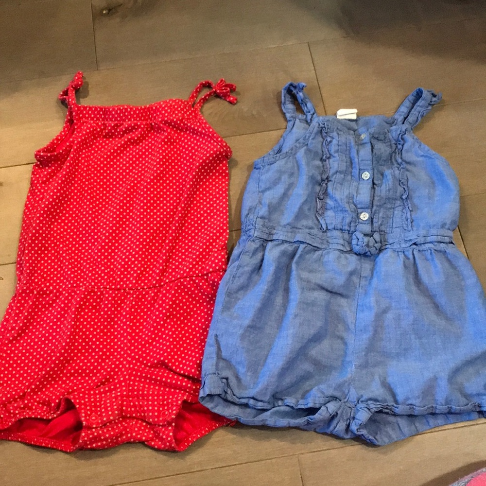 Set of 2 H&M Romper Playsuits 12-18 Mo